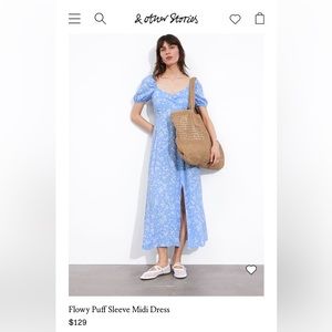 & other stories. Flowy Puff Sleeve Midi Dress

$129
Light Blue Floral Print